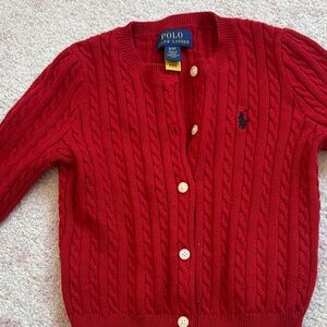 Polo by Ralph Lauren Vibrant Red Knit Sweater